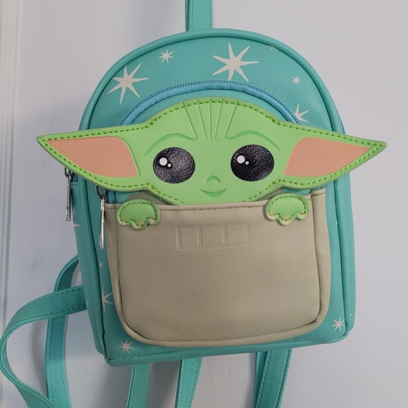 Star Wars The Mandalorian Baby Groku The Child Micro Mini Backpack Shoulder Bag - Picture 1 of 16